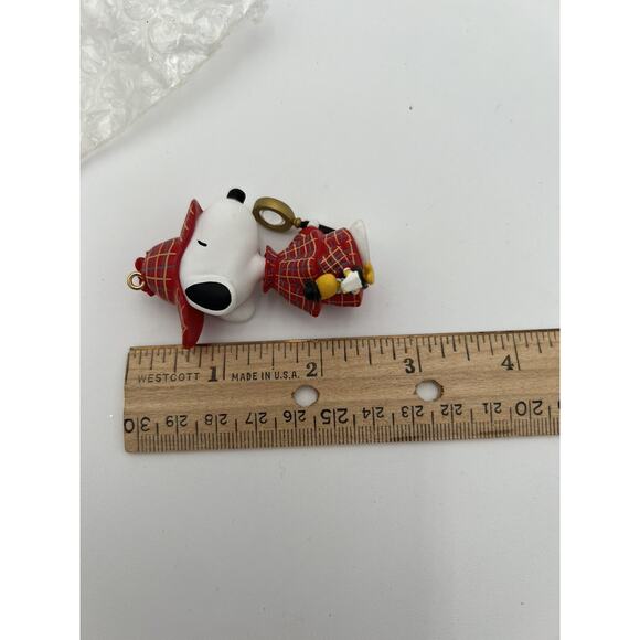 Lot of 3 Hallmark Keepsake Ornaments Peanuts Snoopy Woodstock Hockey Detective - Picture 7 of 9